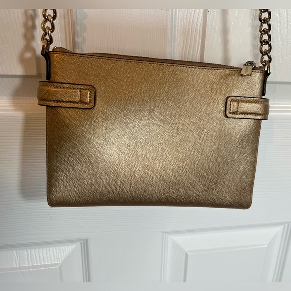 Michael Kors Karla Metallic Leather Crossbody - Picture 6 of 9